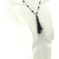 Bijou lariat Mystique en Onyx et Labradorite – Énergie Sombre et Envoûtante
