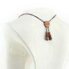 Collier tribal artisanal en bois de Palo Santo & pierres naturelles de Jaspe