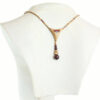 Collier Jaspe & Grenat en bois exotique