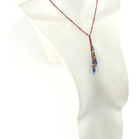 Collier Lasso en Cristal Bleu Saphir