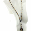 Collier Lavallière yogi en bois sculpté, collier long avec un pendant en bois sculpté