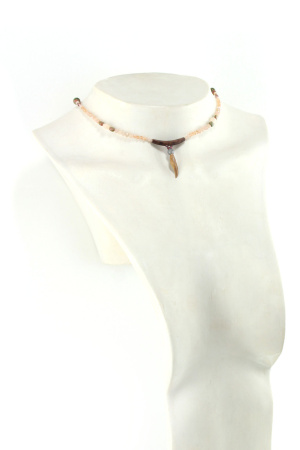 Collier amulette en bois de Ziricote