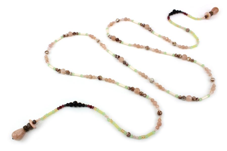 Hochzeitskette aus feinen Naturperlen – Bohème und zeitlose Eleganz