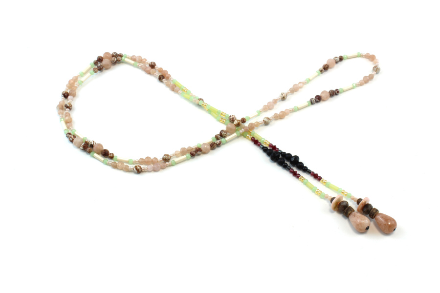 Hochzeitskette aus feinen Naturperlen – Bohème und zeitlose Eleganz