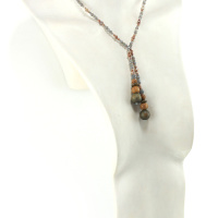 Collier lariat du désert en pierres naturelles