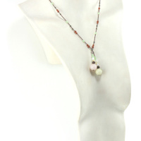 Collier Echarpe Bijou en Morganite & Sable d’Or