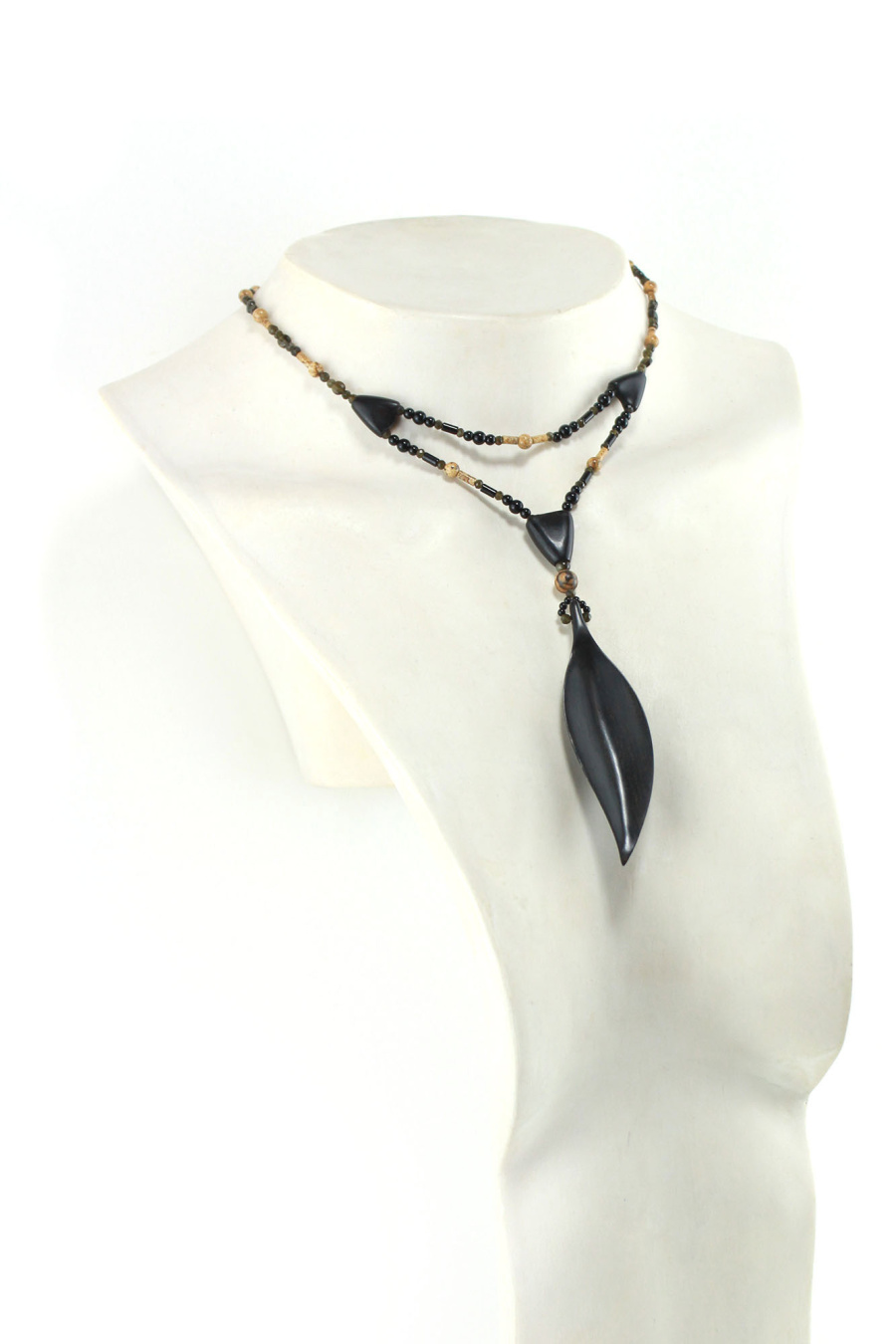 Collier princesse en Ebène de Macassar intense