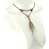 Collier princesse magnétique en bois exotique