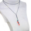 Collier élégant en cristal et hématite, perles colorées, design unique et fait main.
