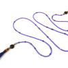 Lariat Lapis-Lazuli & Perles Mauves – Élégance Minérale et Intemporelle