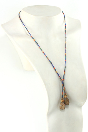 Collar Lariat Nómada de Jaspe y Pirita – Joyería Tribal y Natural