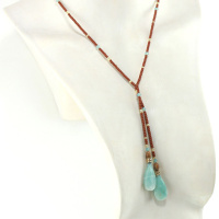 Lasso Amérindien en Pierre naturelle d’Aigue-Marine