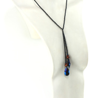 Lasso Dark Magnétique en Perles naturelles