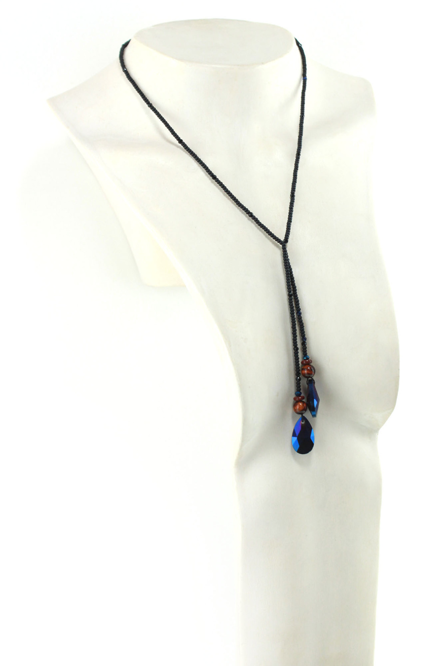 Lasso Dark Magnétique en Perles naturelles