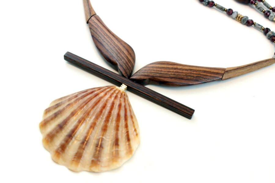 Ras-de-cou Violete & Coquillage